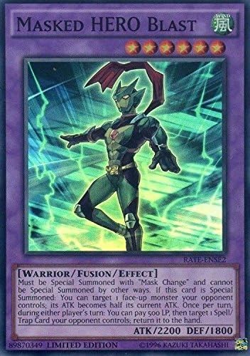 Yu-Gi-Oh! Masked HERO Blast - RATE-ENSE2 - Super Rare - Limited Edition - Raging Tempest: Special Edition (Limited Edition)