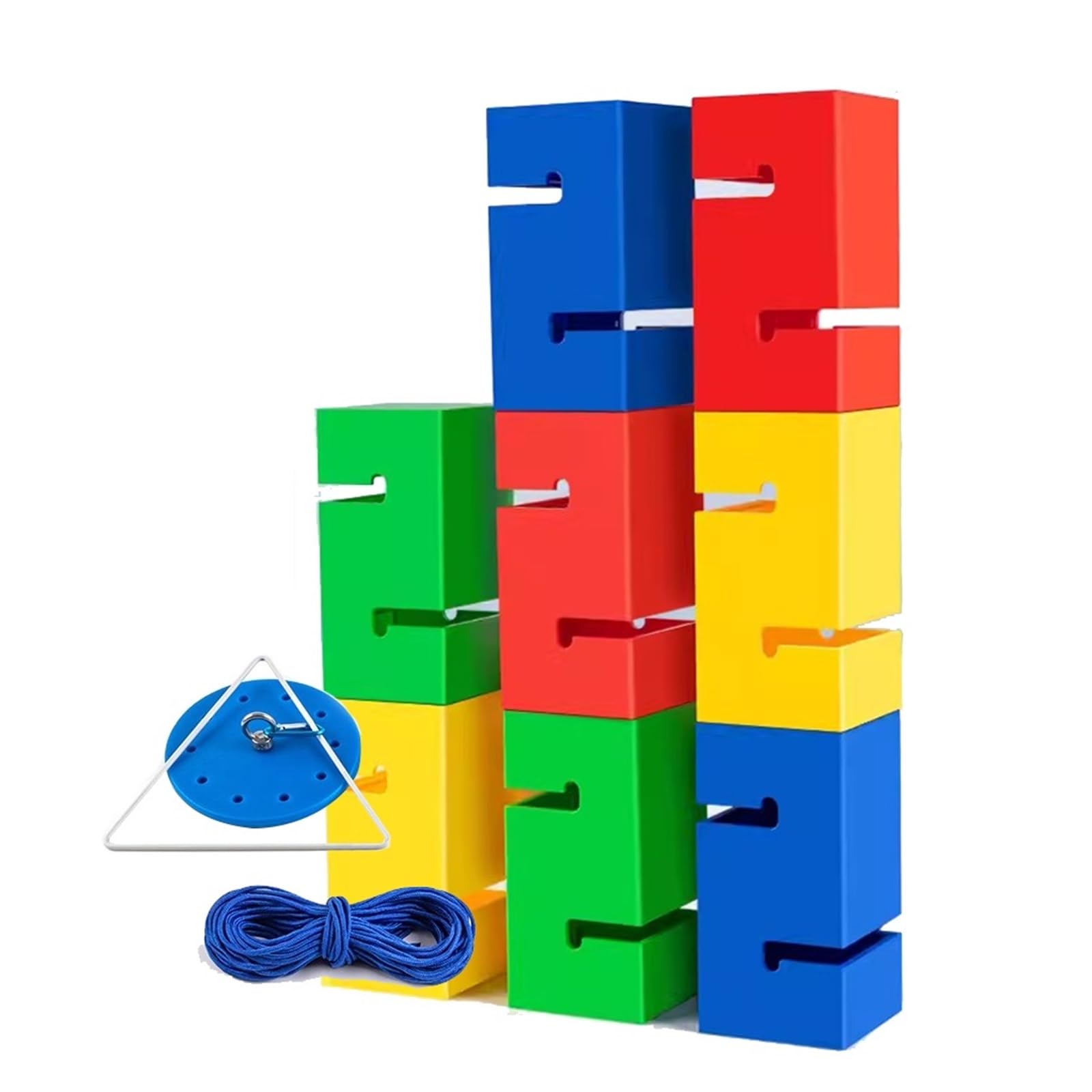 Set di Giochi Field Day, Gioco di impilamento di Blocchi di Costruzione in ABS, impilamento di Squadre per Interni/Esterni, Senza Bisogno di Attrezzi per Una Rapida Installazione.