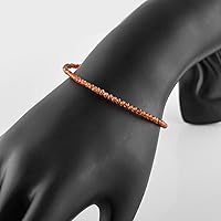 Vista 59 de InfinityGemsArt Natural Bracelet For Women Gemstone Micro Beads Dainty Jewelry Christmas Gifts for Women, Birthstone, Stone Jewelry 925 Sterling