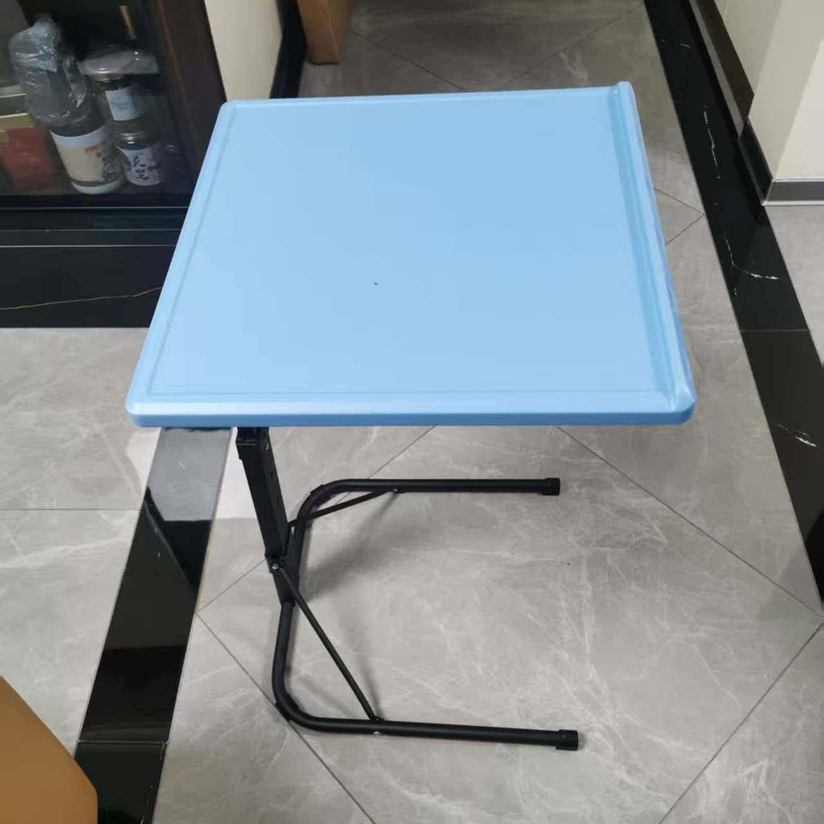 Tavolo per computer portatile regolabile in altezza, scrivania portatile con postazione di lavoro inclinabile per casa, ufficio, camera da letto, dormitorio studio