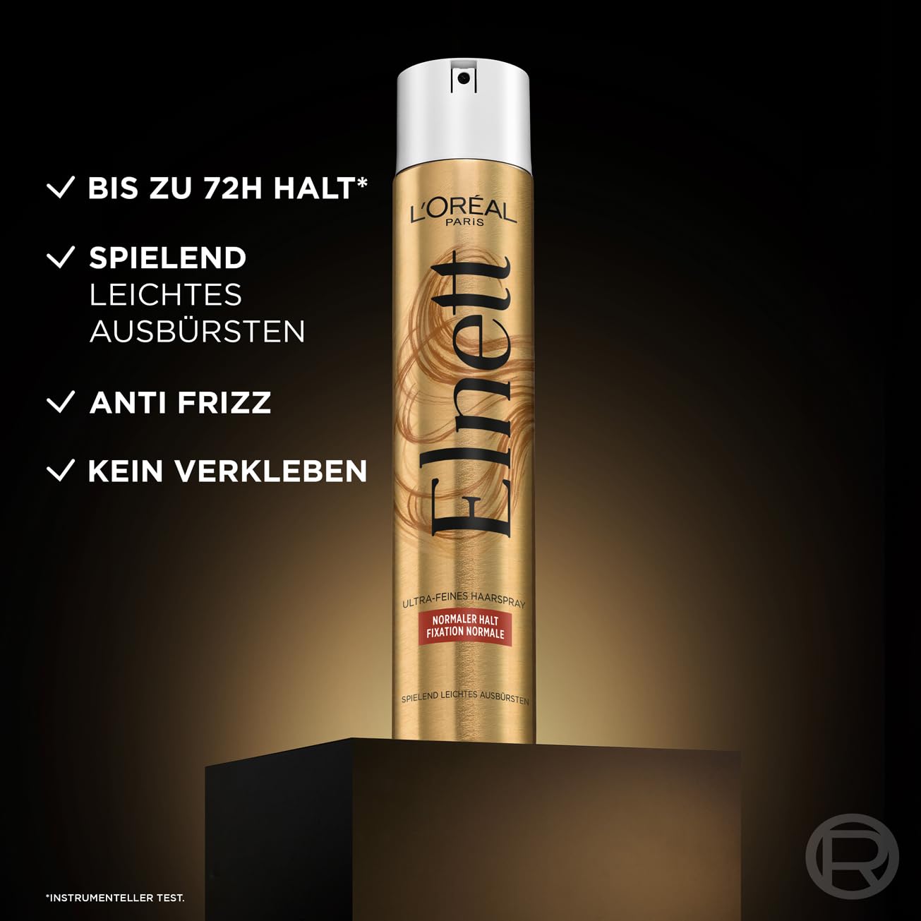 L'Oréal Paris Elnett Ultra-Feines Haarspray Halt & Schutz, Styling Spray mit Ceramide, Zum Stylen und Fixieren der Frisur, Sehr starker Halt, Ohne Silikone, 6 x 300ml