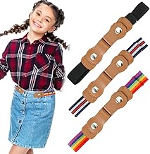 3 Stück Elastischer Gürtel Ohne Schnalle, Einstellbar Schnallenfreier Gürtel Für Kinder, Damen, Jungen Und Mädchen, 37cm-57cm (3 Farben)