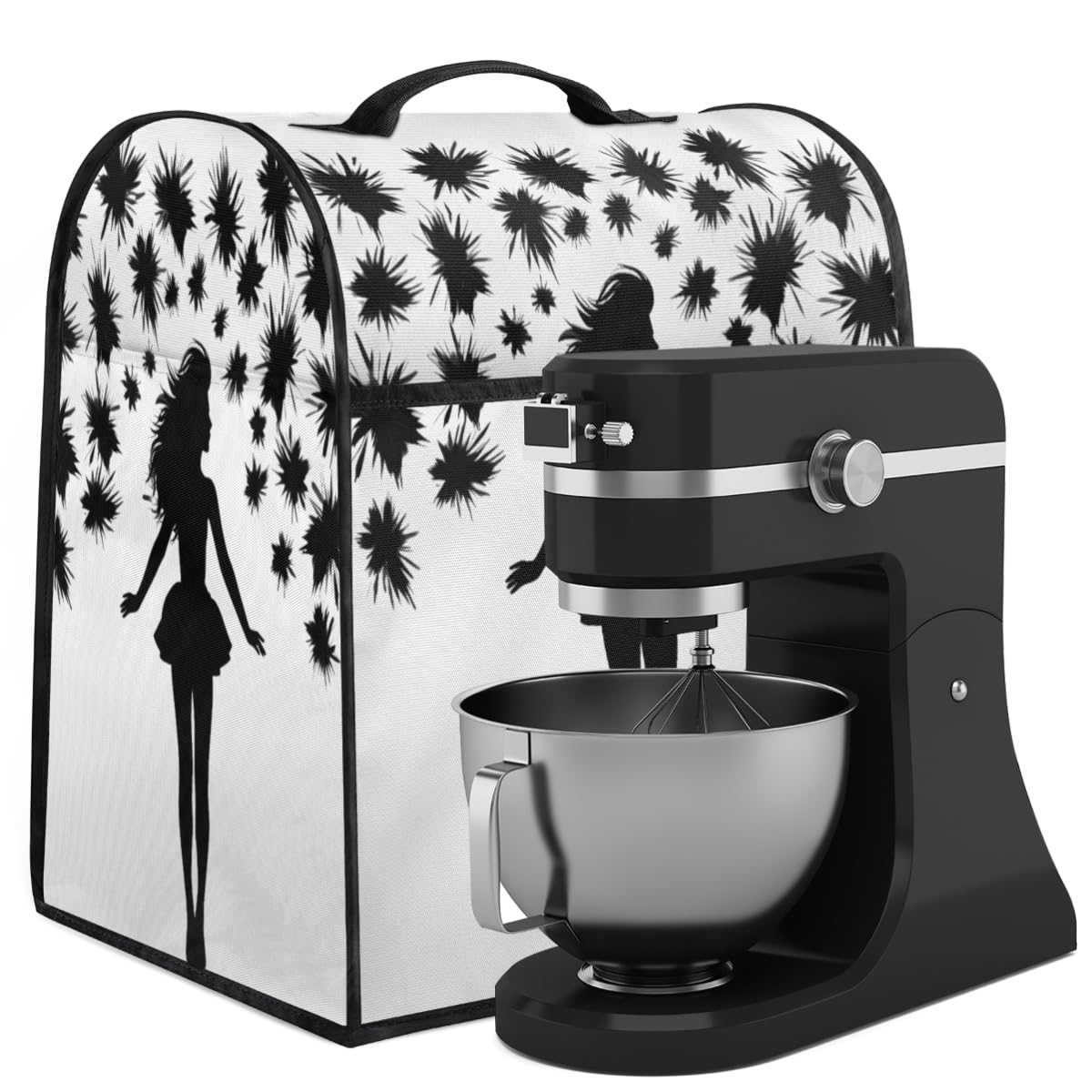 Coffee Maker Cover Cheerleading Girl Kitchen Appliance Covers Small Appliance Covers Blender Cover Juicer Cover Dust Covers for Kitchen Appliances with Top Handle and Pockets,Washable,B445