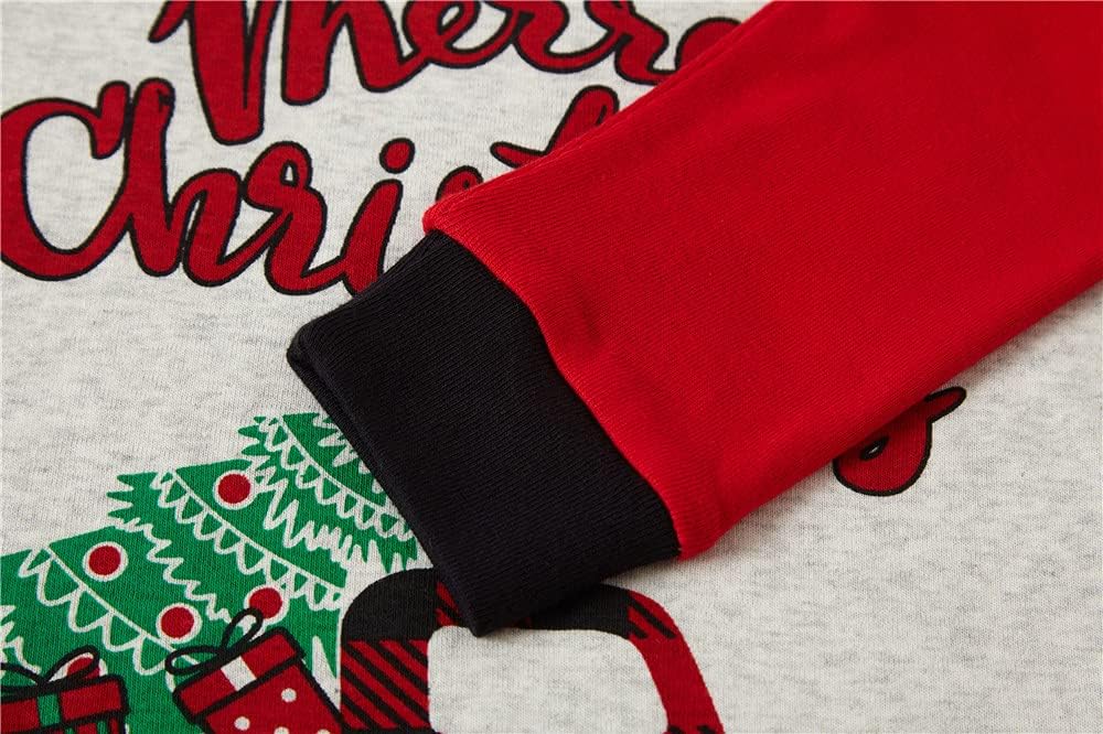 Kids Christmas Pajamas 100% Cotton Toddler Girls Long Sleeve Elf Pjs Set Boys Xmas Jammies 3t-10t - Image 4