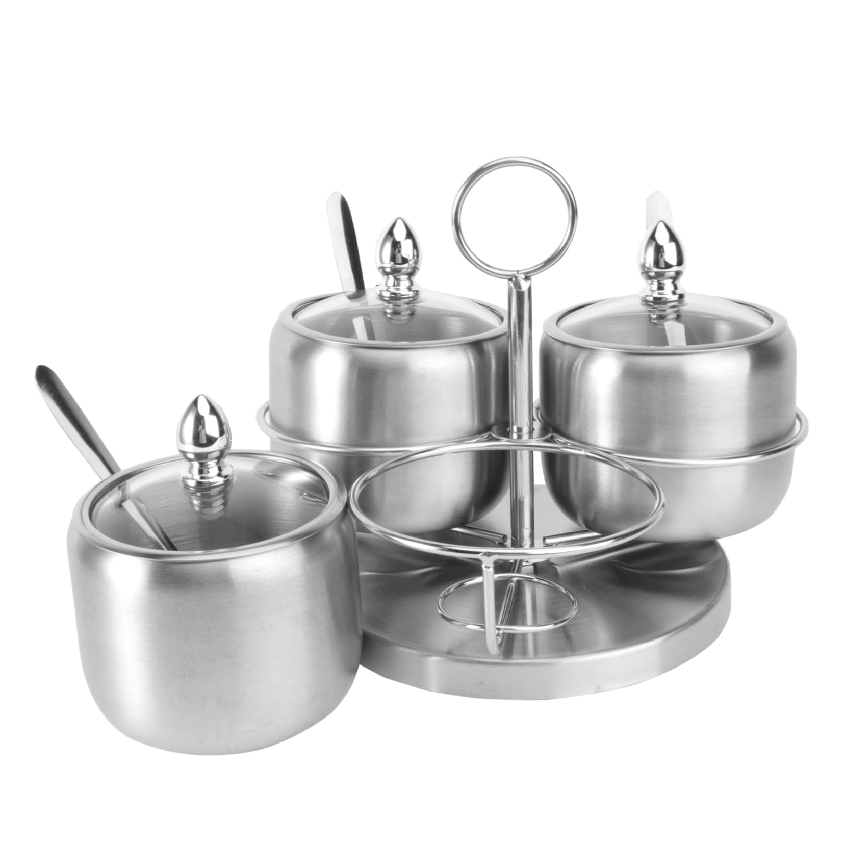 Alipis Contenedor De Especias Resistente Juego De Botes Especias Estante De Cocina Ahorra Espacio