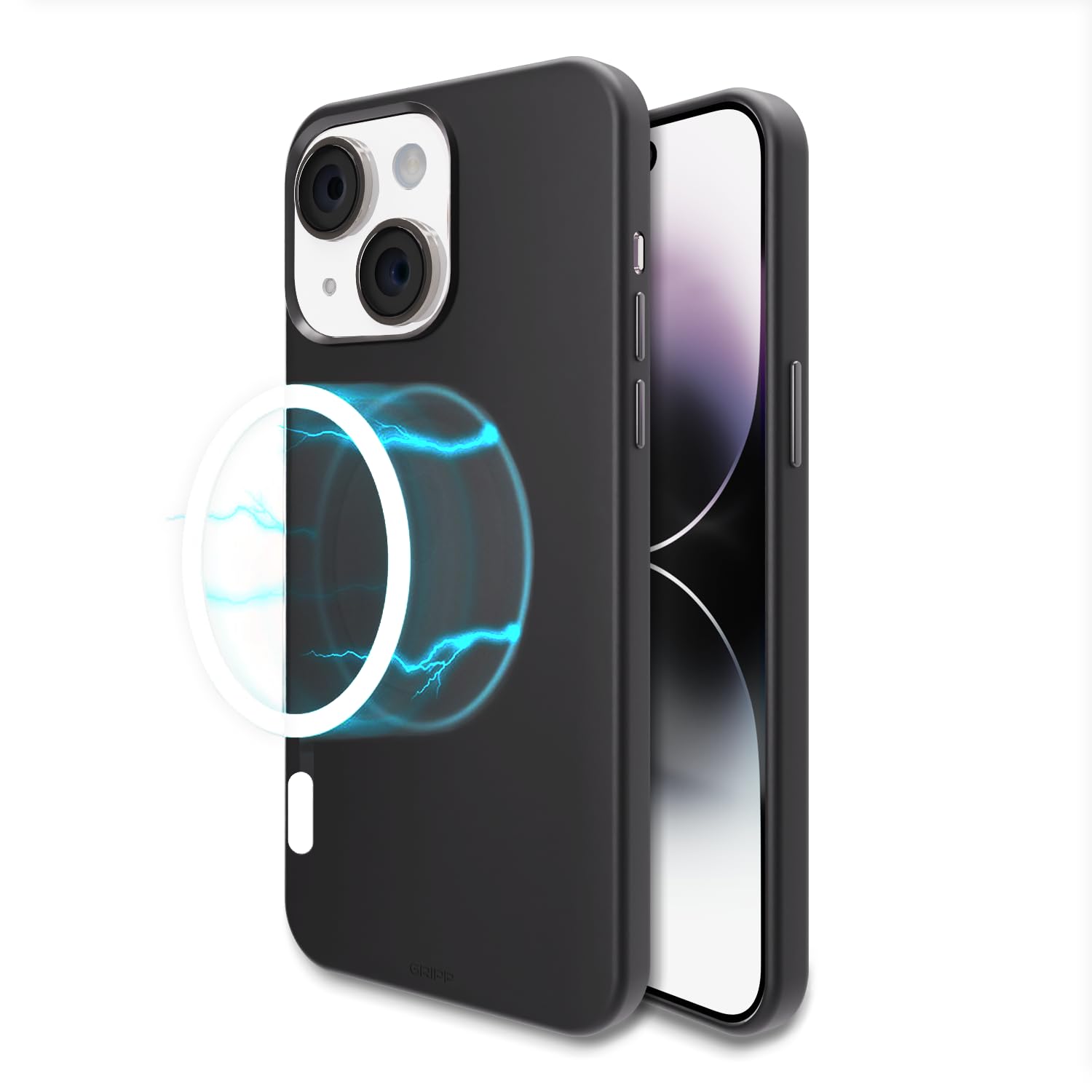 GRIPP Rubon with Mag-Safe Slim-Fit Case Compatible with iPhone 15 (6.1") Lightweight Matte Texture Liquid Silicone Material with 360-Degree Protection Back Cover - Black (B0CHSDTMQ5) Amazon Price History, Amazon Price Tracker