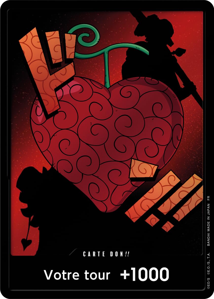 Asmodee - One Piece: Devil Fruit Collection 3 - Bandai - Cofanetto carte collezionabili a forma di frutto del Bisturi - 3 booster inclusi