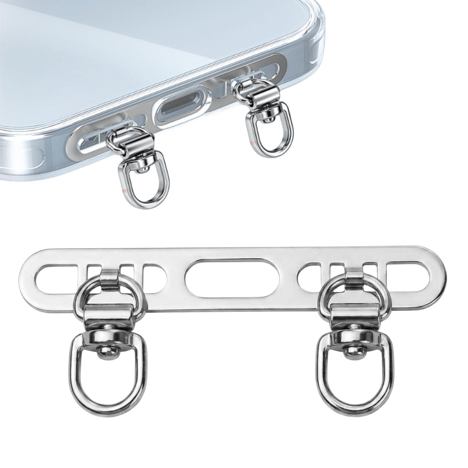 Amazon | bellpear ストラップホルダー 2口タイプ ステンレス 回転式