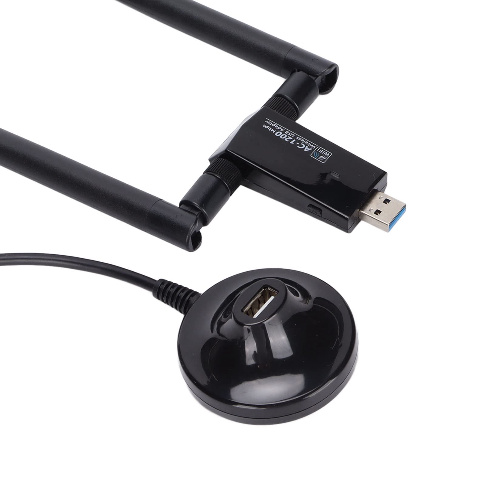 Adattatore WiFi USB 3.0 Wireless, Scheda di Rete Wireless Dual Band 2.4G 5G 1200Mbps per PC Desktop