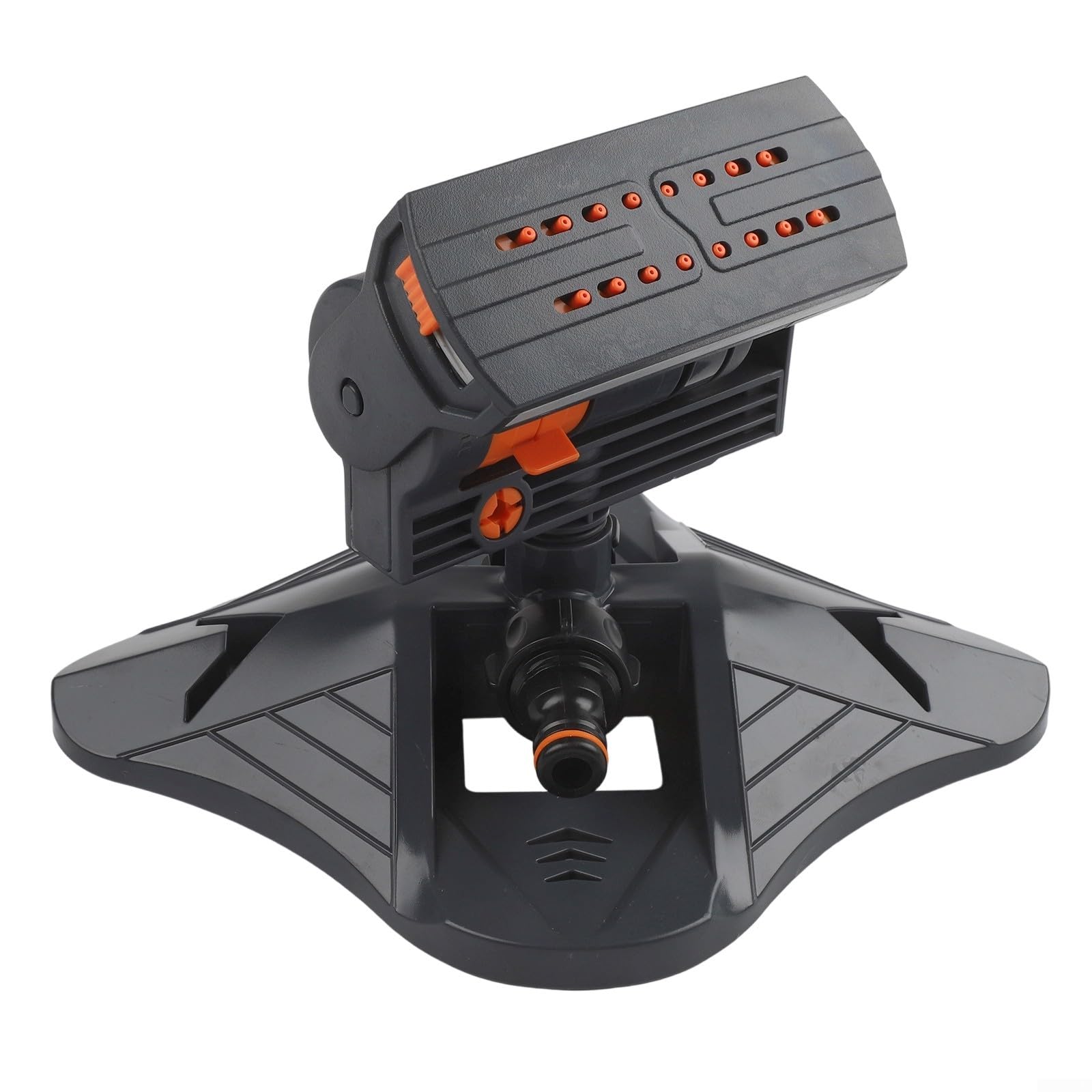 Adjustable Coverage 16-Hole Oscillating Sprinkler for Outdoor Lawn Yard and Garden Water Distribution (A)