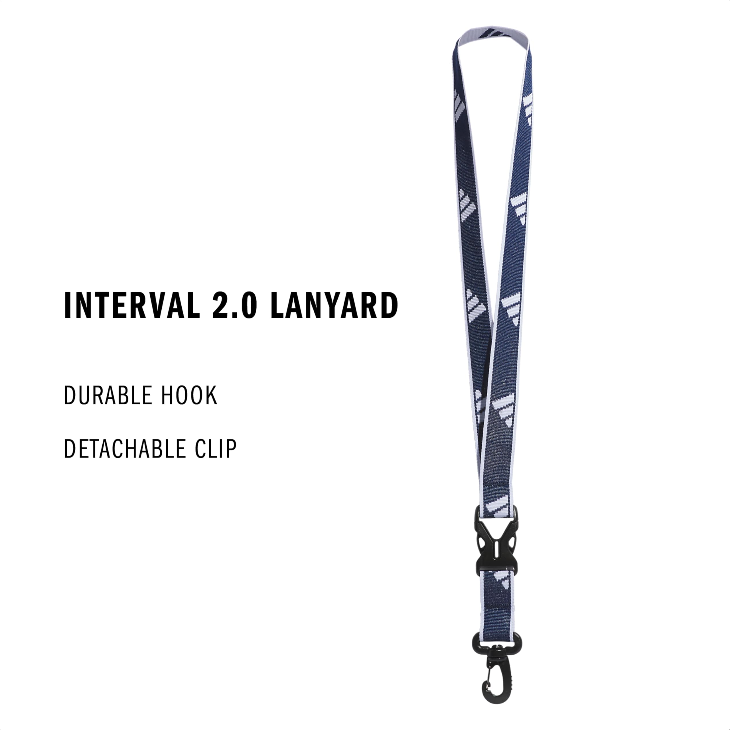 adidas Interval Lanyard, Team Navy Blue/White/2, One Size