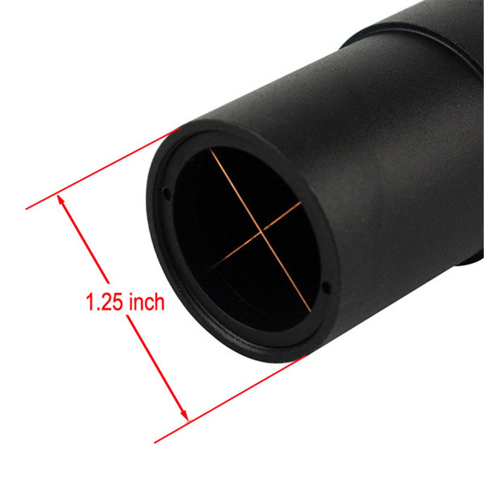 Oculaire Collimateur Cheshire en Métal, Télescopes Oculaire Collimateur Cheshire Verre Optique en Aluminium avec Cache-poussière Oculaire Collimateur Cheshire 1,25 Pouces pour