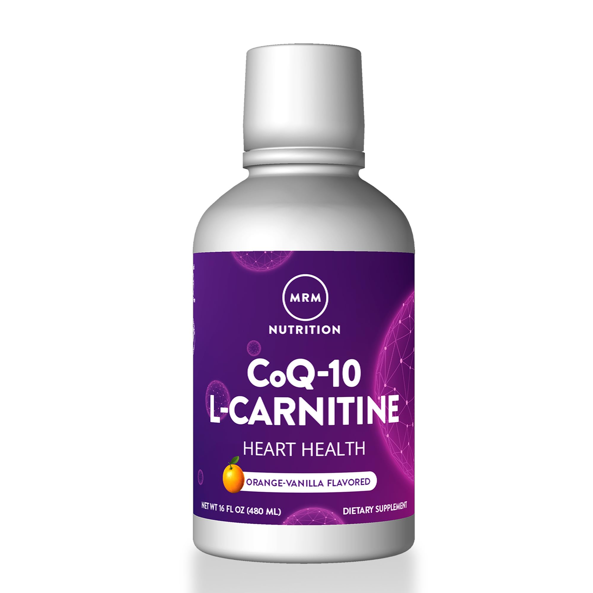 MRM Nutrition CoQ-10 L-Carnitine Liquid for Women & Men - 32 Servings