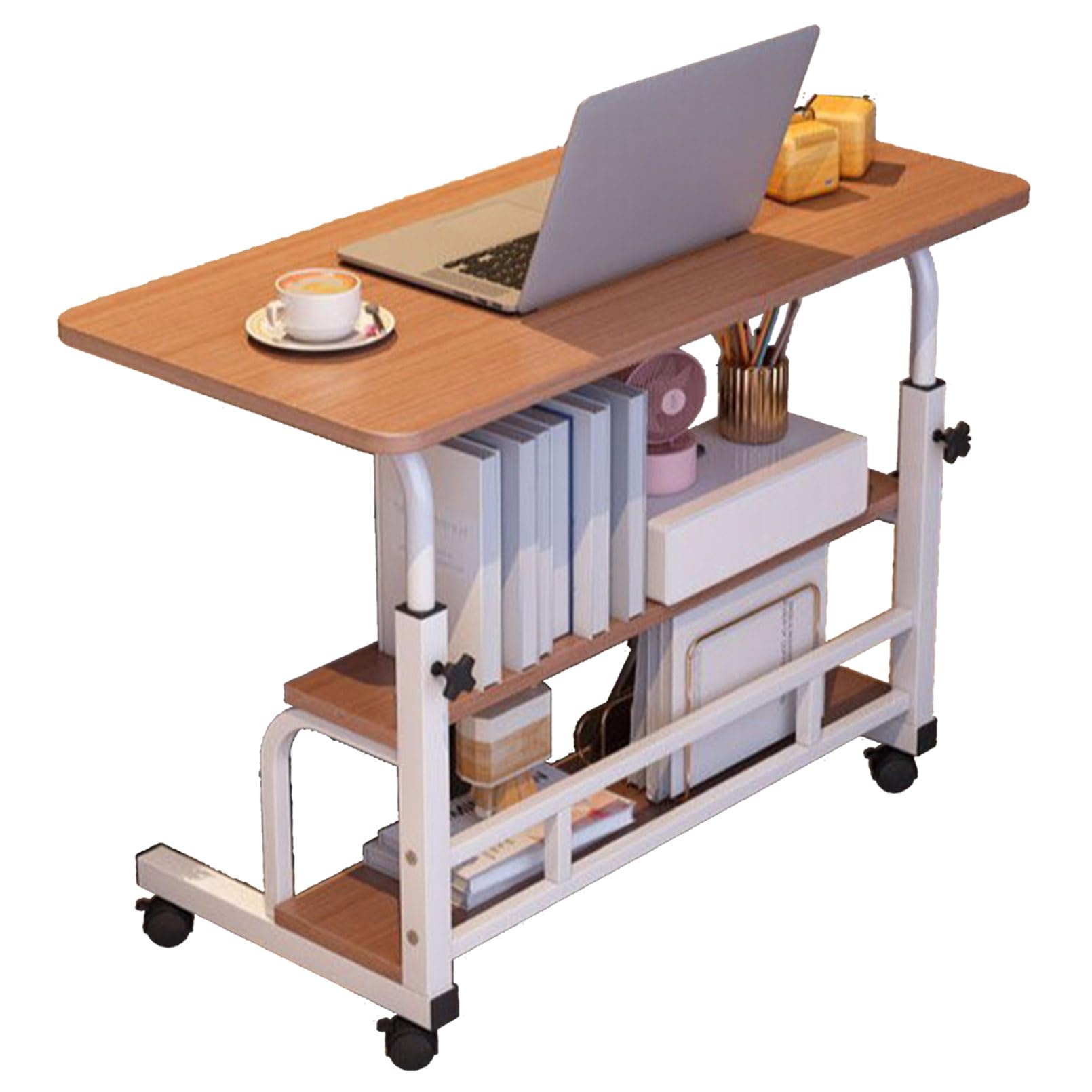 Genérico Mesa Sobrecama con Ruedas, Mesa sobre Silla Ajustable, Mesa Hospitalaria Multicapa Sobrecama con Ruedas, Mesa para Comer en la Cama, mesas auxiliares para Discapacitados