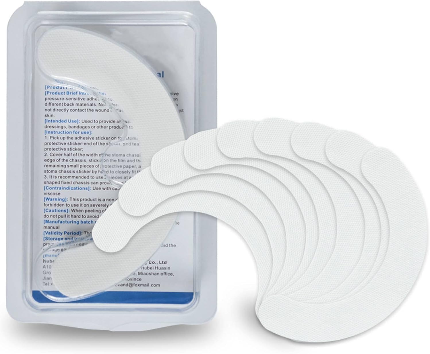 20 Pcs Ostomy Supplies Skin Barrier Strips Waterproof Leak - Skin Adhesive Ostomy Barrier Tape for Colostomy Stoma Bags (20)