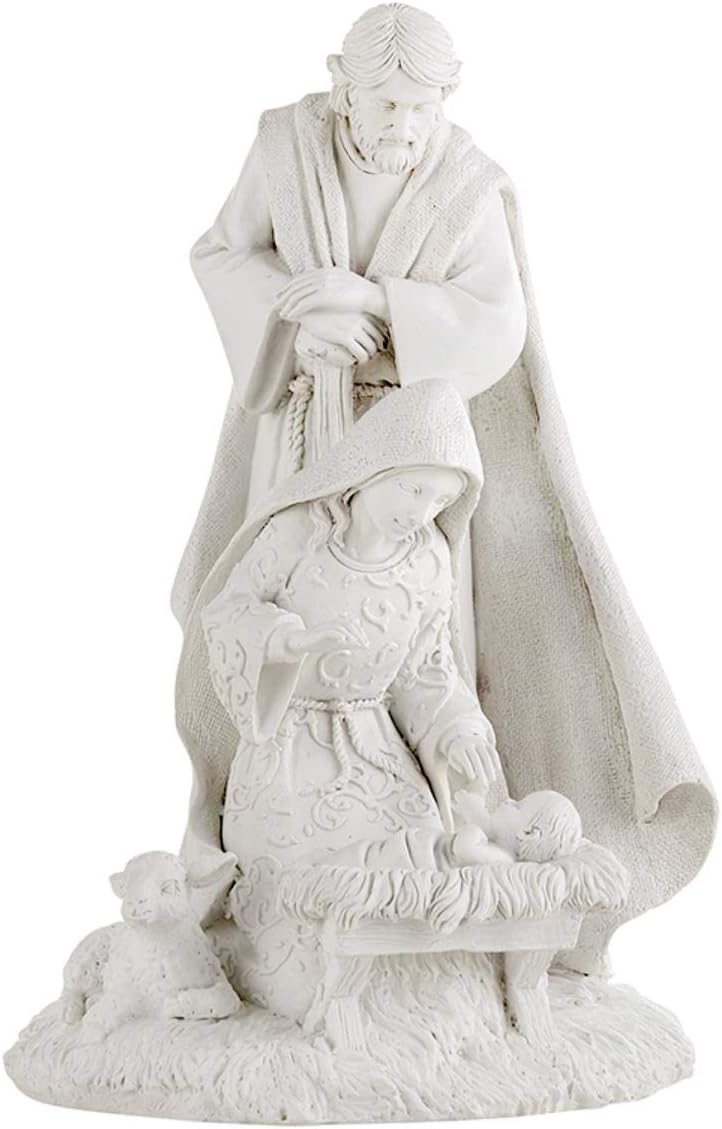 Holy Family Nativity Scene Statue, 8 Inch