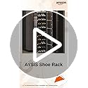 Image of AYSIS 𝟏𝟎 𝐒𝐡𝐞𝐥𝐟 DIY Shoe Rack Box Organizer | Multi-Purpose Plastic Shoe Rack for Home | Home Storage Shoe Rack with Door for Entryway, Chappal Slipper Sandals Shoe Stand【Grey, 10-Shelf-5-Door】