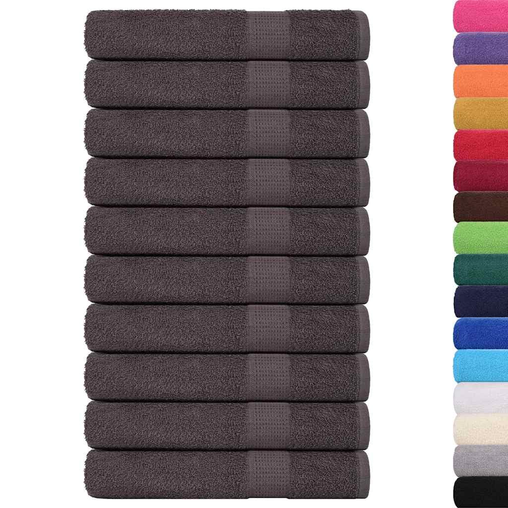 vidaXL Ręczniki do sauny, FROGN, 10 szt., antracyt, 80x200 cm, 360 g/m²