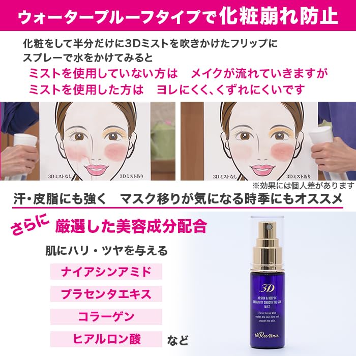 Amazon.co.jp: スリーセンス 3Dミスト 小じわかげりカバートーンアップ 