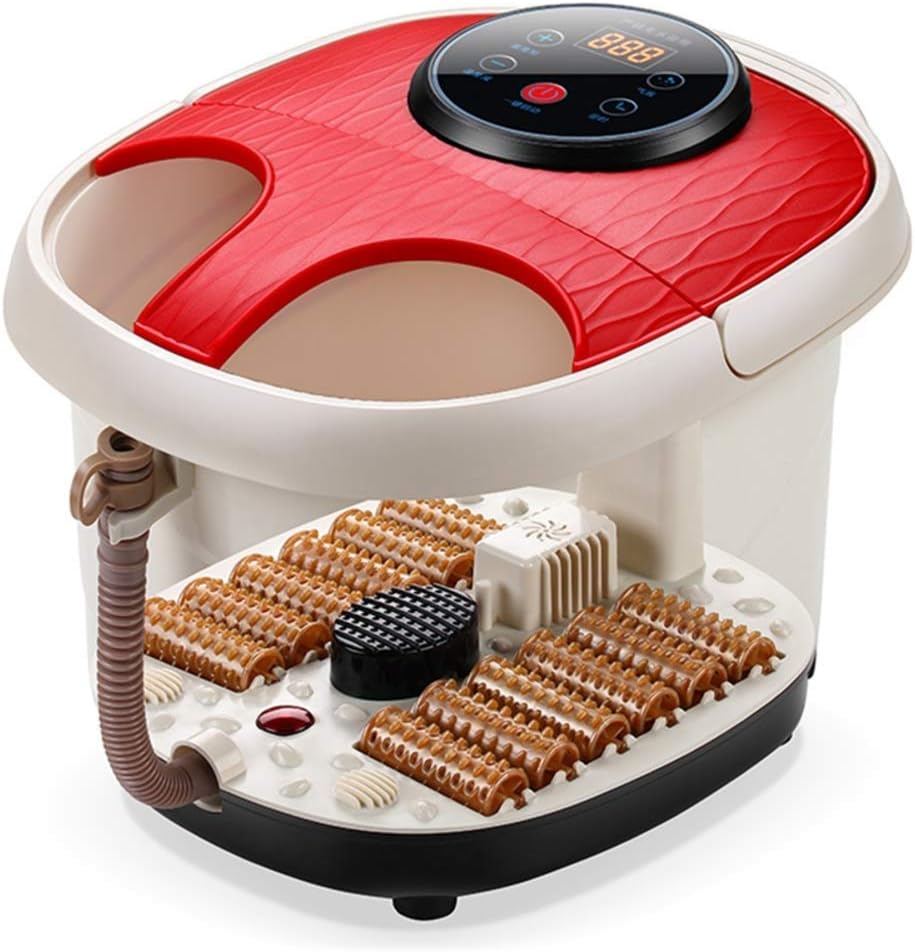 Foot Spa Massager, Multi-function Heat Infrared Vibrating Air bubble Electric Foot Massager Foot, Bath Massager Foot Shiatsu for Foot