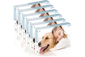 Syntrific 6-Pack Acrylic Picture Frames 4x6