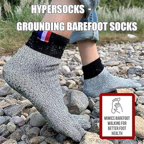Konjoun Barefoot Socks,Outdoor Running Grounding Socks,Toe Separator Hike Socks,Minimalist Barefoot Sock Shoes for Women Men3