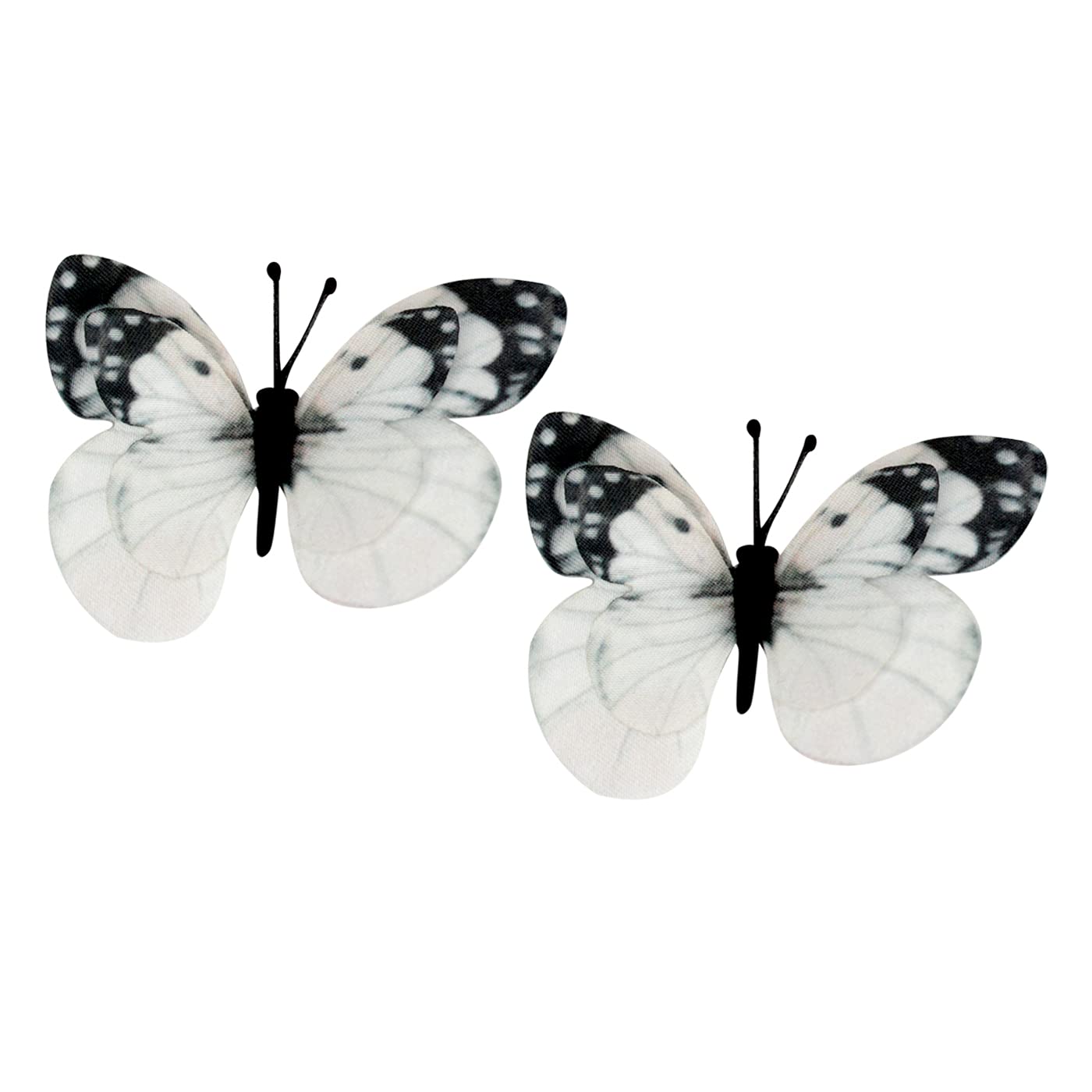 Glan 2 Pieces Butterfly Hair Claw Clips Butterfly Snap Hair Clips for Baby/Teens And Women Hair Styling Accessories (Multicolor) (M1)