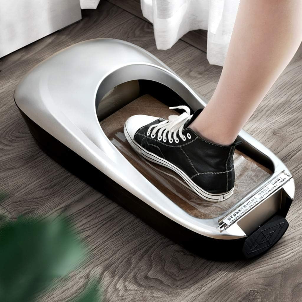 Portable Automatic Shoe Cover Dispenser,Automatic Shoe Cover Machine Dispenser Shoe Film Dispenser for Home Shop Hotel Laboratory Factory