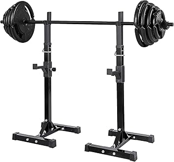 IRIS Adjustable Squat Rack Stand Multi-Function Barbell Rack Weight Lifting