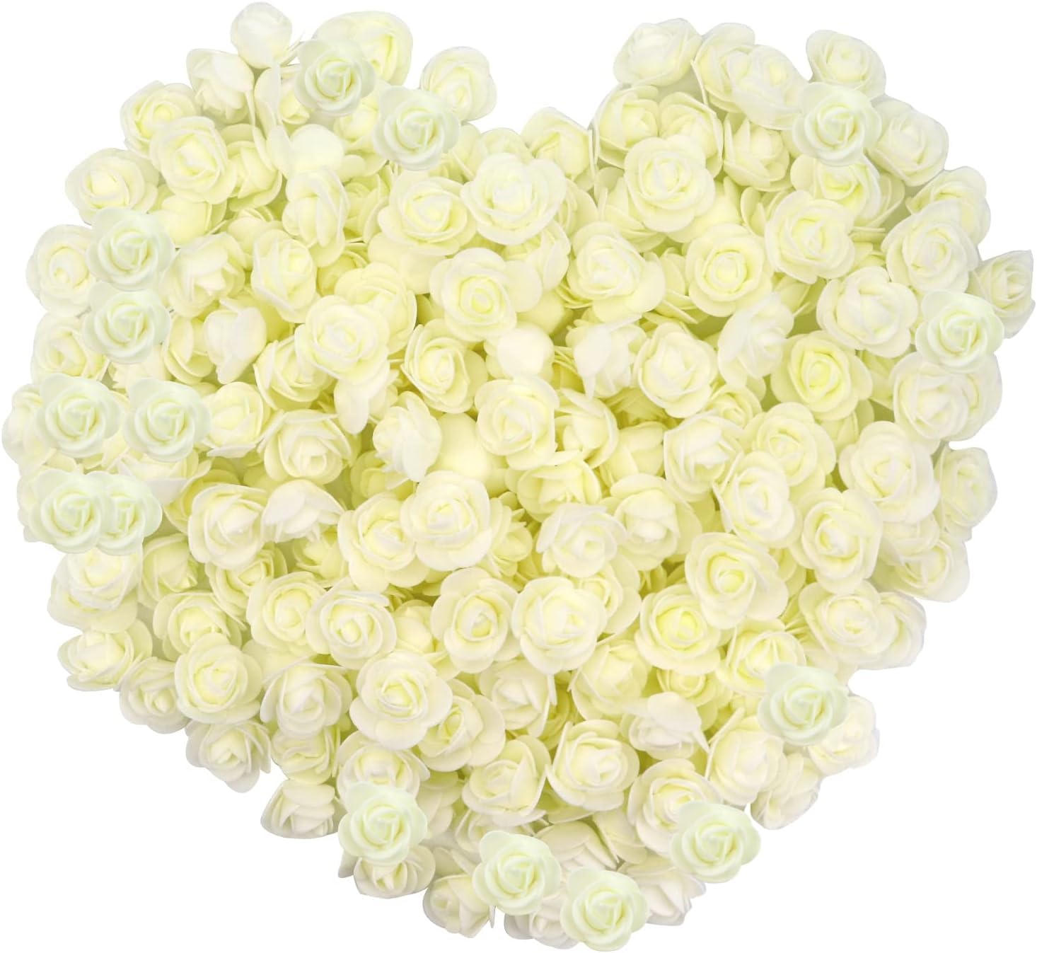 Taoyanmo 144Pcs Mini Roses Artificial Flower Realistic Flower for Accessories Bridal Hair Clips Headbands Dress Bridal Bouquets