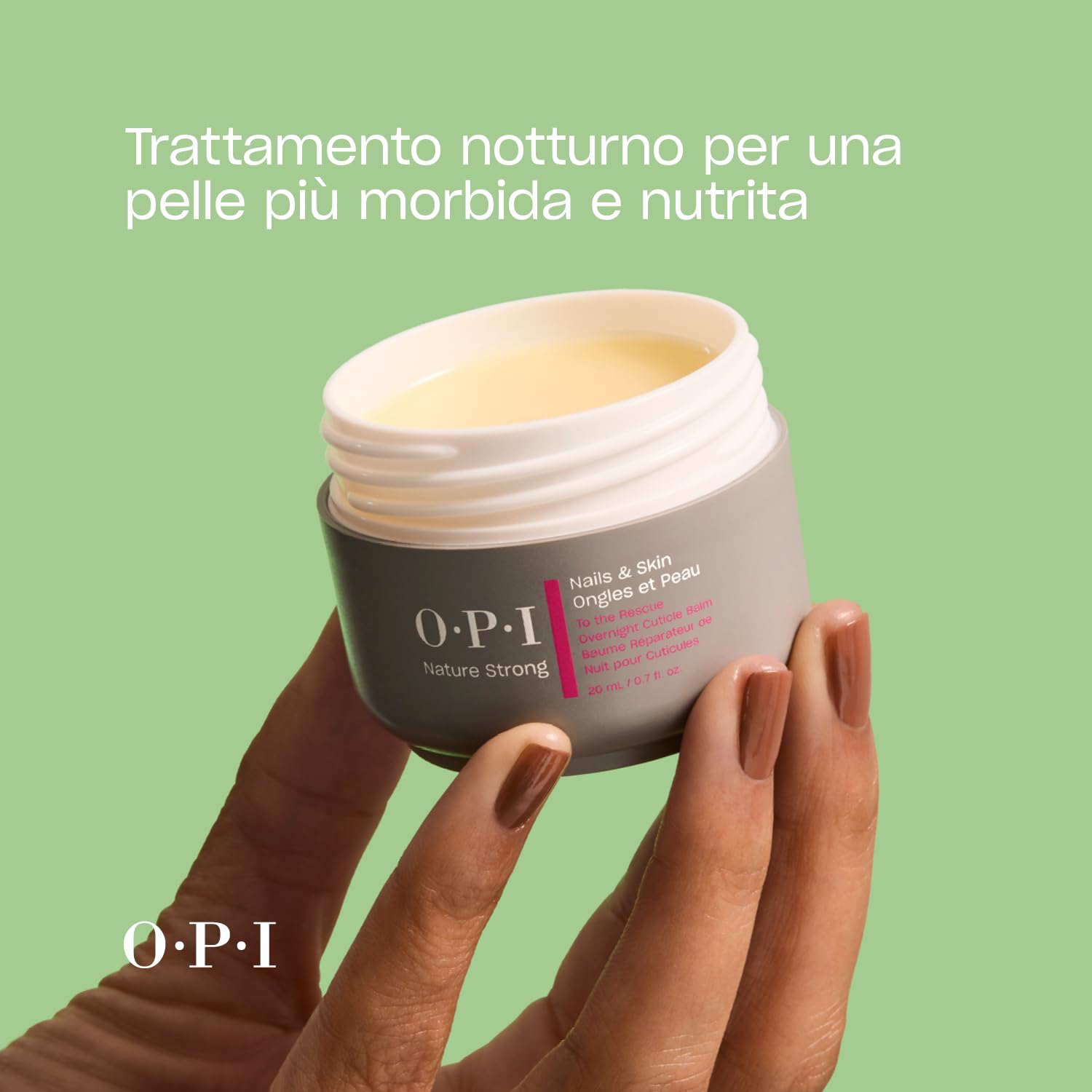 OPI Nature Strong Trattamenti Cuticole – Siero, Balsamo e Gel Rimuovi Cuticole con Burro di Karité e Glicerina – Per idratare e ammorbidire unghie e cuticole – 7ml, 20ml, 50ml