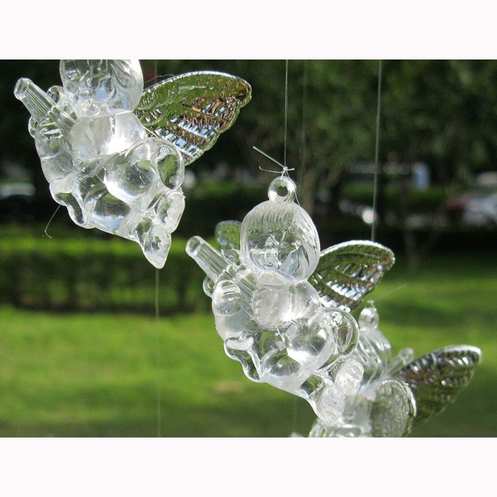 銀製 風鈴　SILVER 工芸品 Amazon.co.jp: 風鈴 クリエイティブシルバー天使ラッキーハミング鳥風