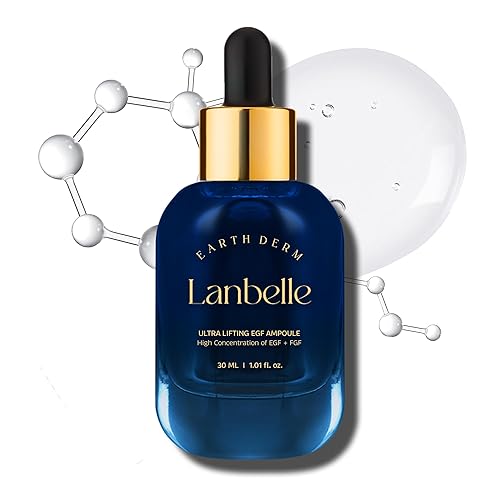 LANBELLE Ultra Lifting EGF FGF 10 ppm Ampolla Serum w/Centella Asiatica Hialuronic Acids | Mejora el equilibrio de la piel Elasticidad Reduce las