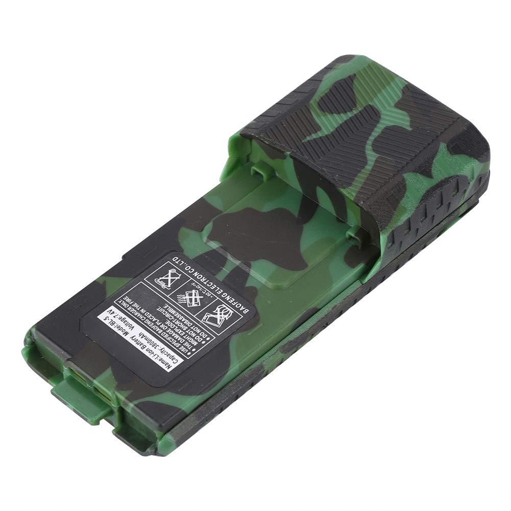 Batterie Li-ion d'origine pour talkie-walkie 7,4 V 3 800 mAh pour radios bidirectionnelles UV-5R et BL-5L de la série UV 5R (camouflage) - Communications et périphériques