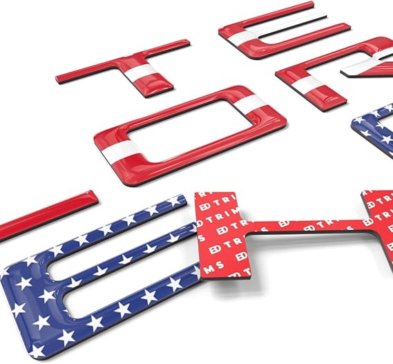 BDTrims Tailgate 3D Domed Letters Emblems Compatible with