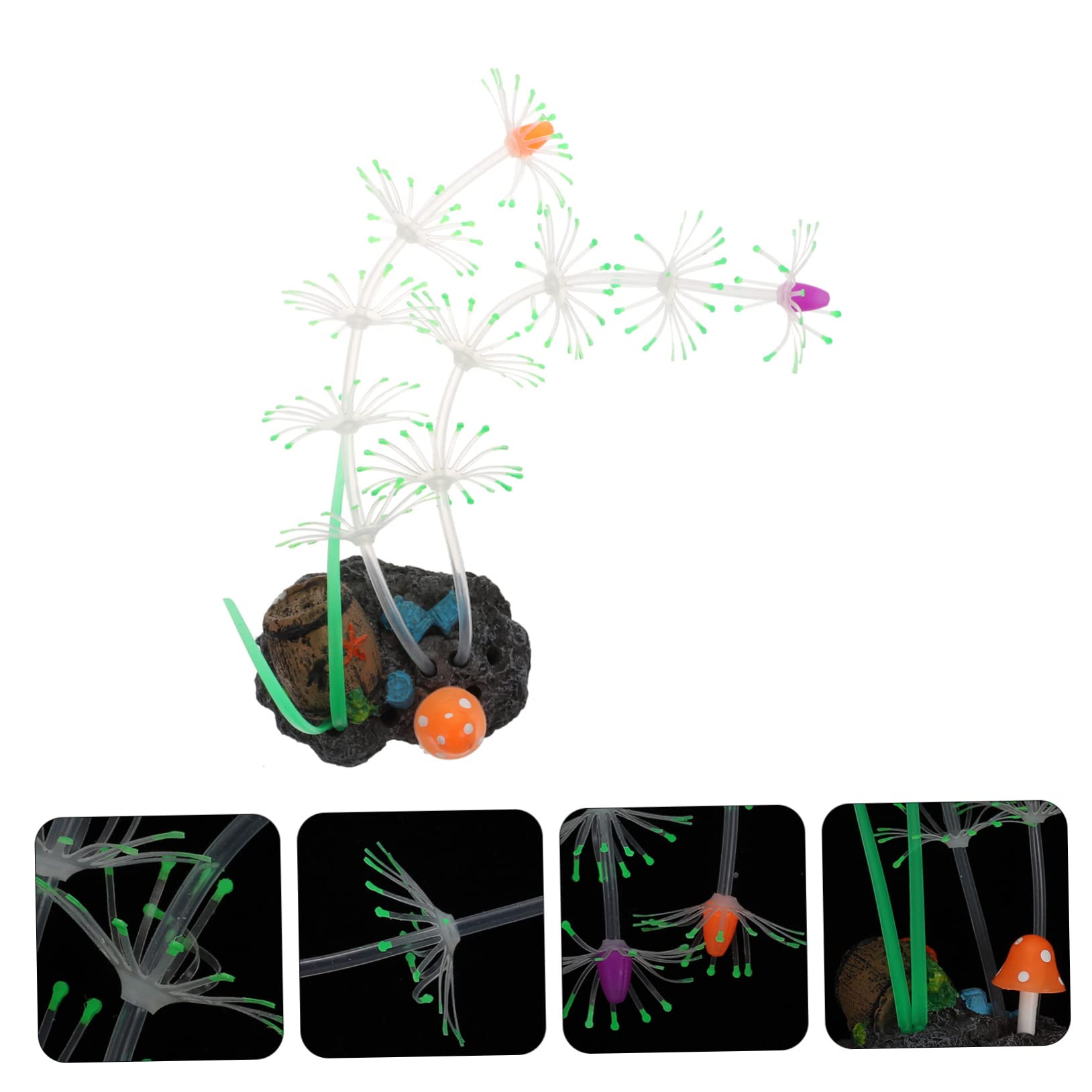 FRCOLOR 3stücke Aquarienpflanze Aus Lebensechte Künstliche Wasserpflanze Für Fischbecken-Dekoration Vivid Fake Plant Für Aquarien Und Fischliebhaber Sichere Und Sanfte Gestaltung Für