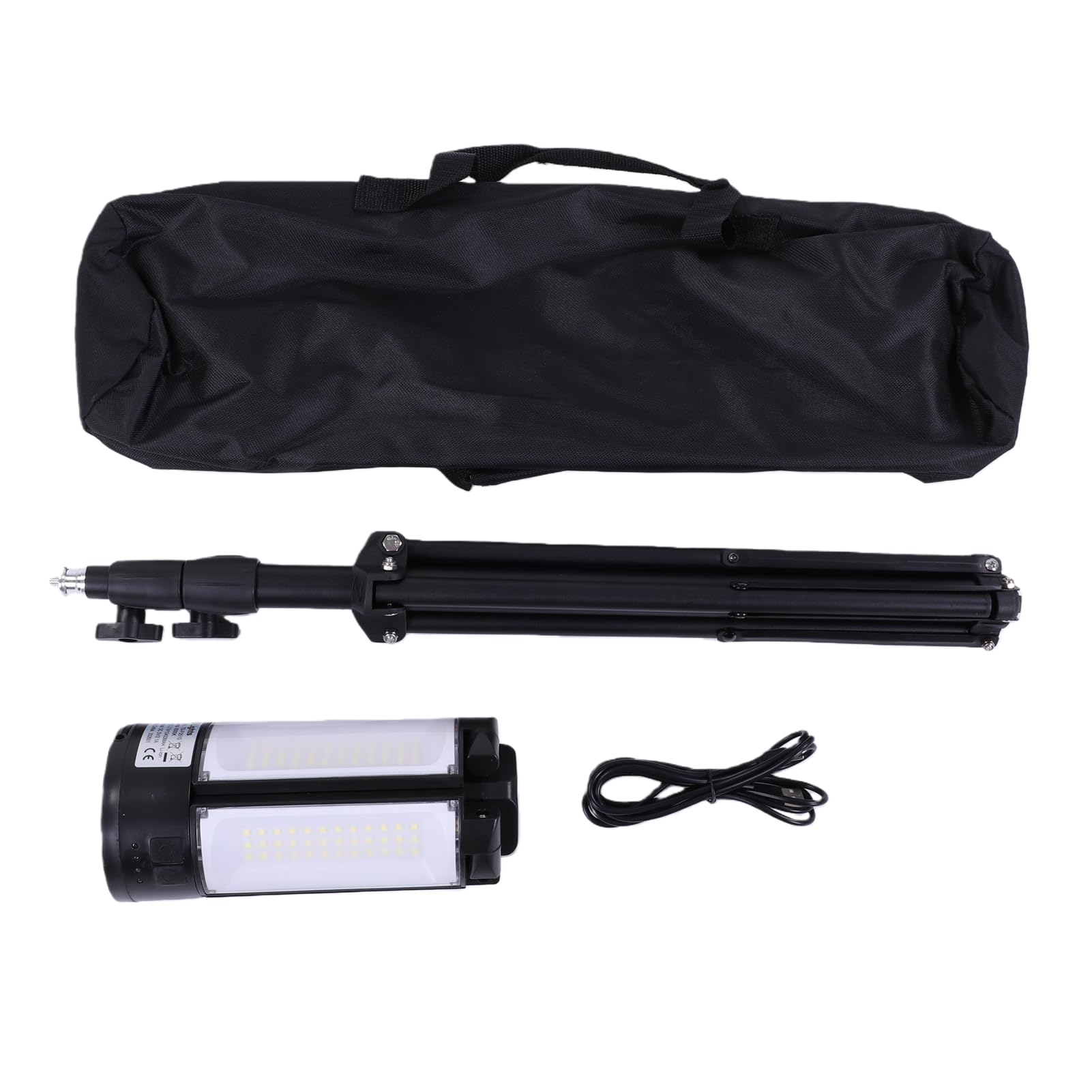 Naroote 4LED Camping-Laterne, Faltbar, Wiederaufladbar, 10400 MAh, 5 Modi | Zeltleuchte mit Magnetfuß, verstellbarem Stativ, 4100 lm, 6000 K Tageslicht für den Notfall beim Wandern, Angeln