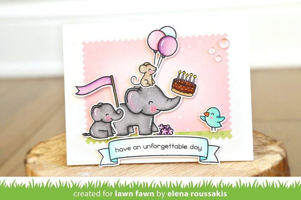 Lawn Fawn Clear Stamps 4"X6" - LF1328 Elphie Selfie