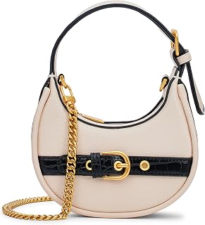 Miraggio Celeste Mini Top Handle Crossbody Sling Bag With Detachable Chain Strap | Half Moon Shaped Bag | Gift For Women Price In India