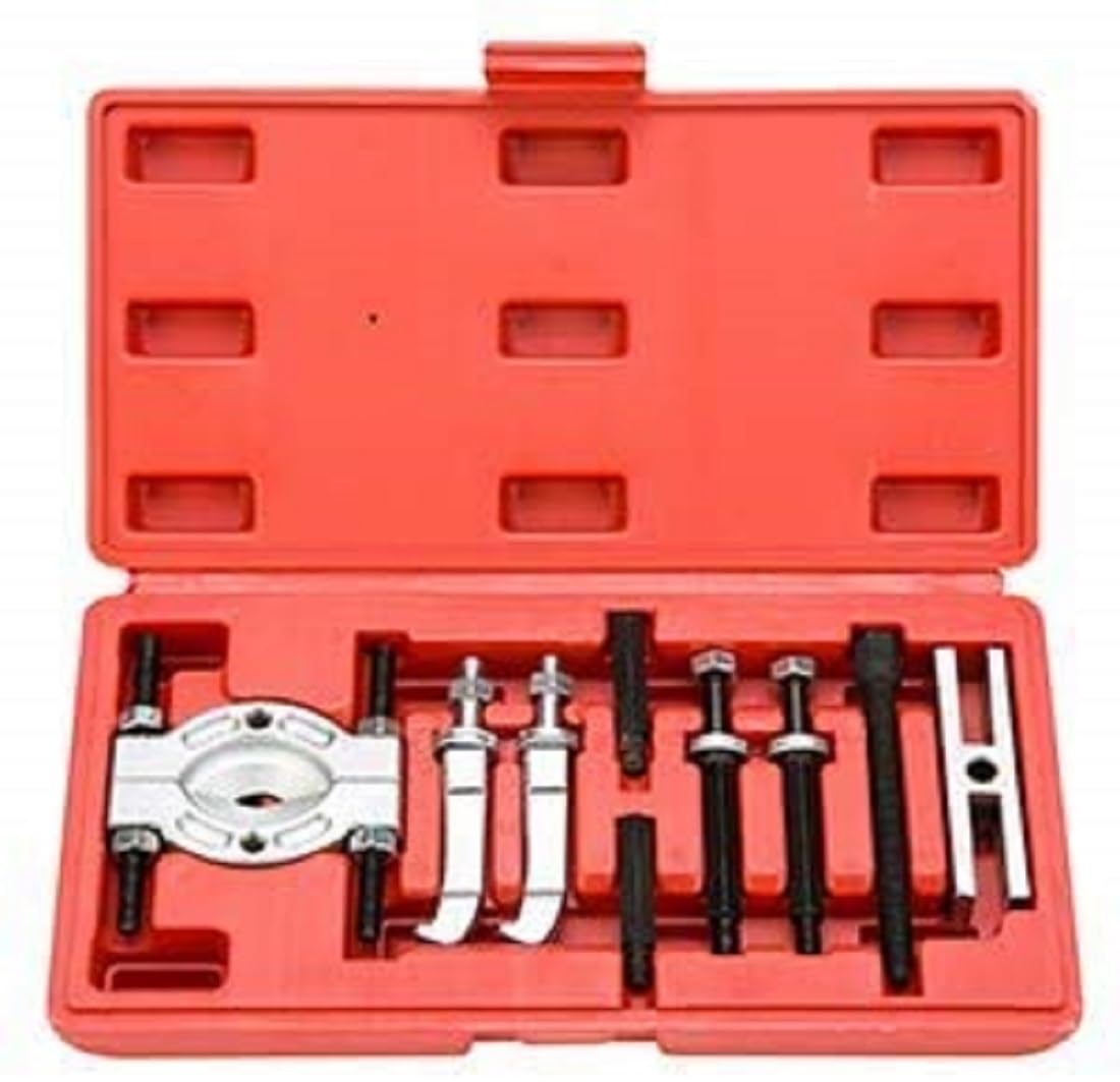 VOLTZ VZ-DN-D1056 9-Piece Mini Bearing Puller Set Universal Separator Tool Blade Kit Wheel Puller Bearing Extractor Ball Bearing for 25-30mm Bearing Size…