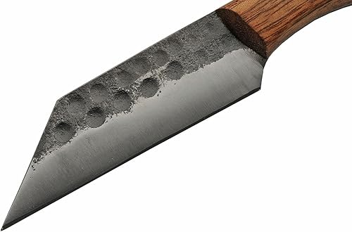 Miniatura 3 de Szco Supplies Cuchillo de caza con mango de madera de espiga completa de 9.5 pulgadas con funda, marrón (HS-4442)