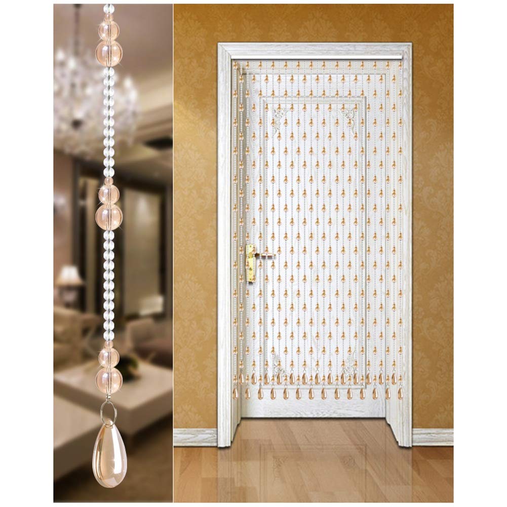 Rideaux de perles de porte en cristal sur mesure pour une décoration premium