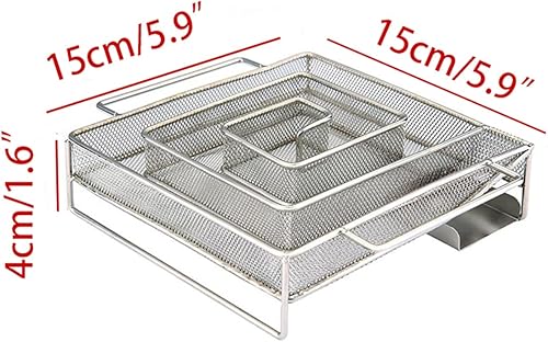 Miniatura 2 de Generador de humo frío, bandeja de ahumador de pellets para parrilla de barbacoa de 5.9 x 5.9 pulgadas, ideal para ahumar queso, pescado, cerdo,