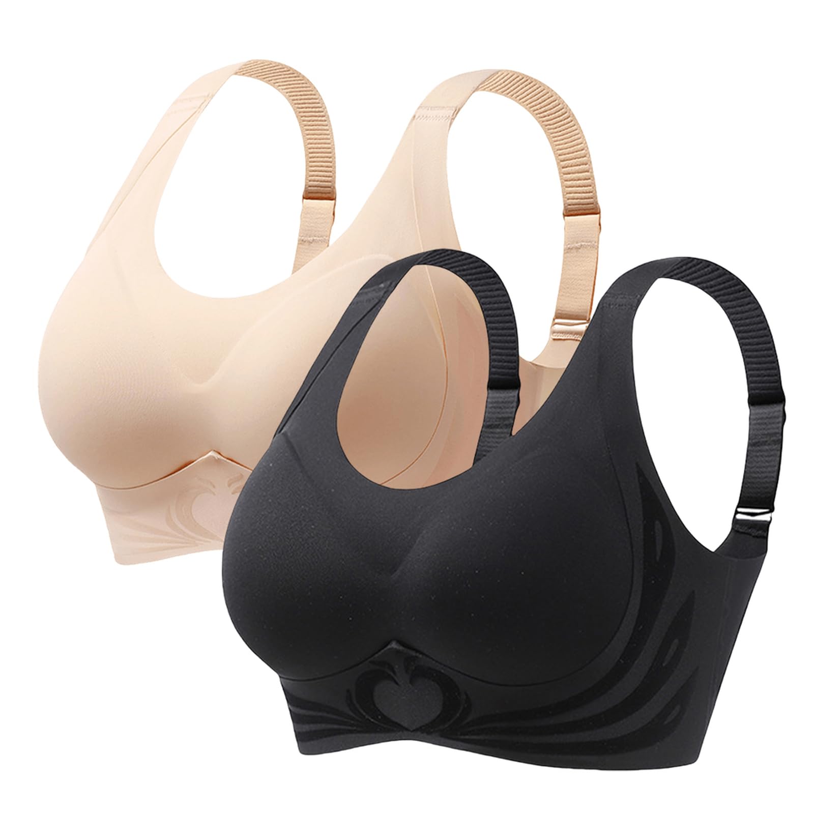 BH ohne bügel große größen Push up BH Nahtloser Brüste Anti Sag | große größen bh ohne bügel Bequemer Vollständige Abdeckung Verstellbare Träger langlebig Für den täglichen Gebrauch