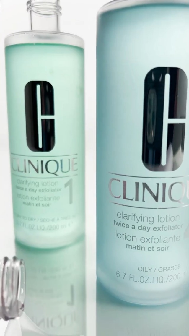 Clinique 3-Step Clarifying Lotion Face Exfoliator For Combination