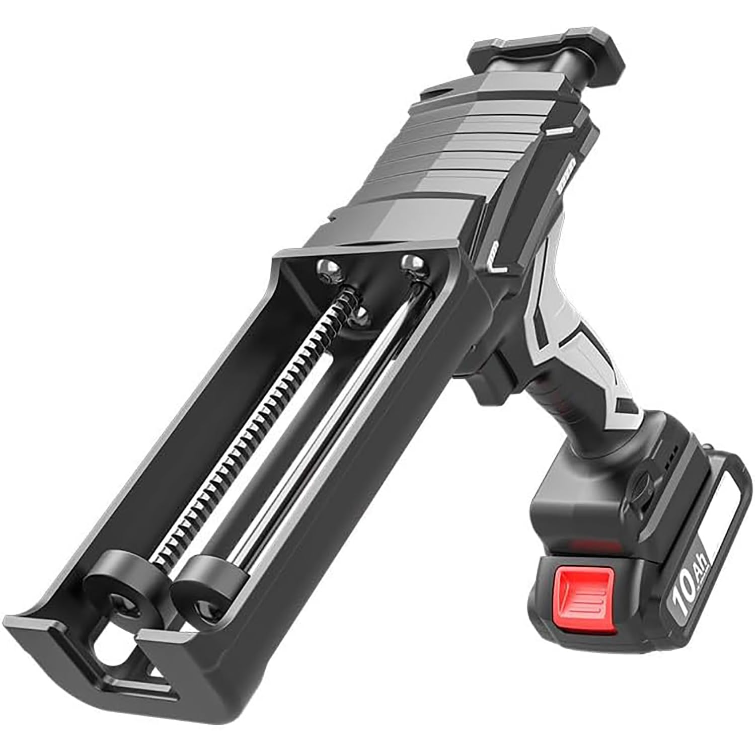 Bezprzewodowy pistolet uszczelniający, elektryczny pistolet do klejenia z podwójną rurą z baterią litową 2,0 Ah, z oświetleniem LED, 6 regulowanych prędkości, do uszczelniania, napełniania,