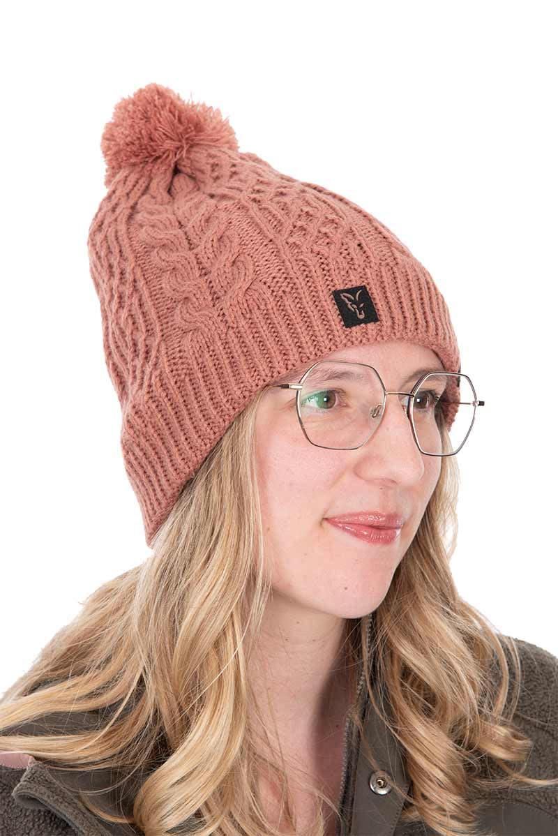 Fox Women's Pink - Knitted Bobble Hat