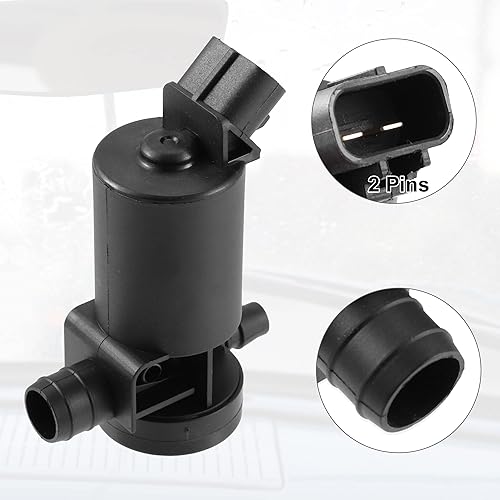 Miniatura 5 de X AUTOHAUX Bomba de lavado de parabrisas de coche para sistema de lavado de parabrisas 85280-30040 855420-0950 para Toyota Land Cruiser 2008-2011