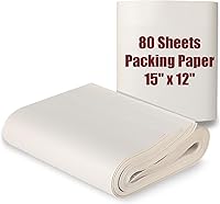 Vista 1 de Hojas de papel de embalaje de 15" x 12" para suministros de mudanza, papel de periódico para cajas de mudanza, papel de envoltura para mudanza