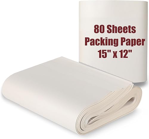 Hojas de papel de embalaje de 15" x 12" para suministros de mudanza, papel de periódico para cajas de mudanza, papel de envoltura para mudanza,